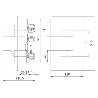 Змішувач Bossini Cube, хром (Z00062000030005)