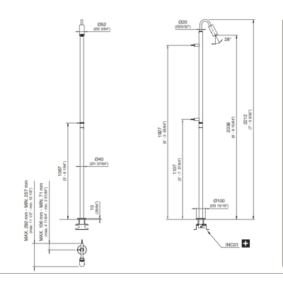Cea Design Gradi  Вуличний душ  –GRA25