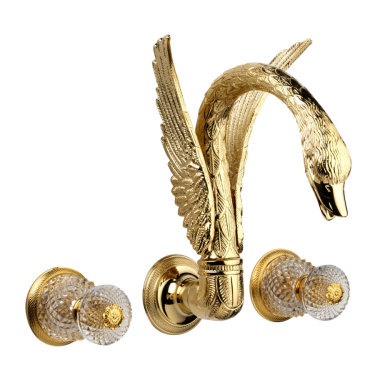 Cristal&Bronze Змішувач для умивальника/ванни - Cygne Flamant 1303