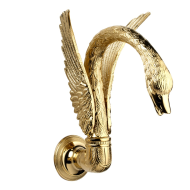 Вилив для умивальника/ванни Cristal&Bronze - Cygne Flamant 1WS1