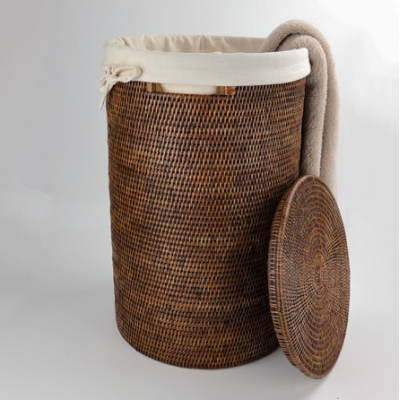 Кошик для білизни Décor Walther - BASKET WB SMALL ротанг темний