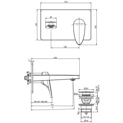 Змішувач для раковини Fima Carlo Frattini - Eclipse F3900X5CR