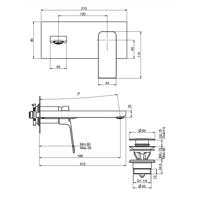 Змішувач для раковини Fima Carlo Frattini - Fit F3391LX5CR