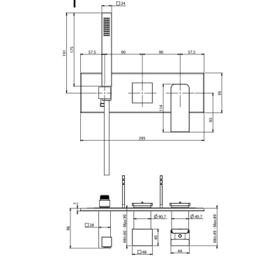 Змішувач для душу Fima Carlo Frattini - Fit F3399X2CR