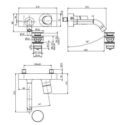 Змішувач для раковини Fima Carlo Frattini - Fluid F3861LCR