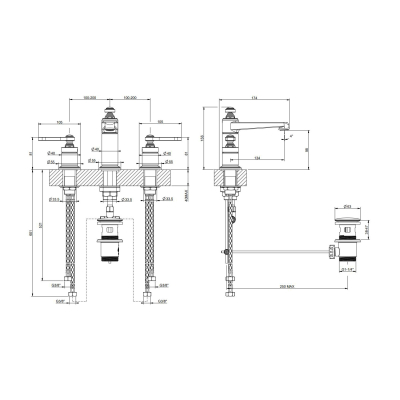 Gessi Venti20 - змішувач для раковини 65012