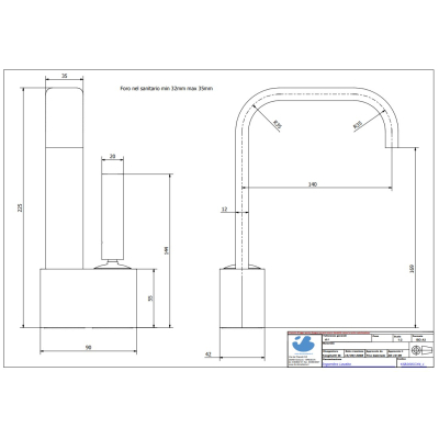 Змішувач для раковини IB Rubinetterie - Superbox SB200RS