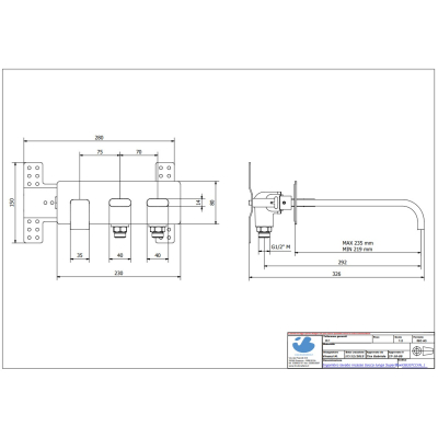Змішувач для раковини IB Rubinetterie - Superbox SB307SS