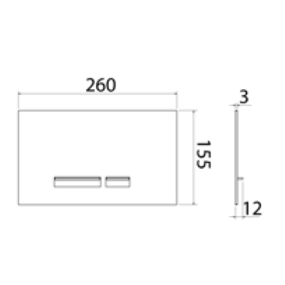 Linki Plate Клавіша для унітазу  TEK500