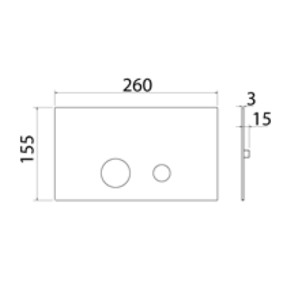 Linki Plate Клавіша для унітазу  PUR500