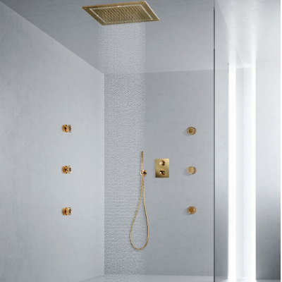 Maier - Hydrotherapy Душова лійка 38*38 золото swarovski