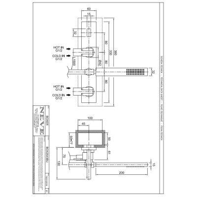Змішувач для ванни Neve - Boxer BOX2543BU