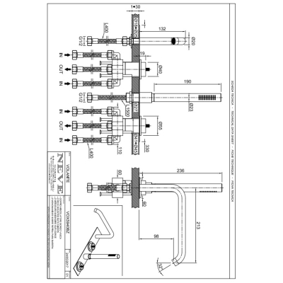 Змішувач для ванни Neve - Volante VOX5940BZ