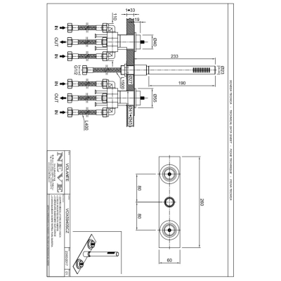 Змішувач для ванни Neve-Volante VOX5940SCZ