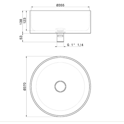 New Form Solo Steel Раковина накладна 72301