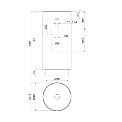 New Form Solo Steel Раковина підлогова 72302
