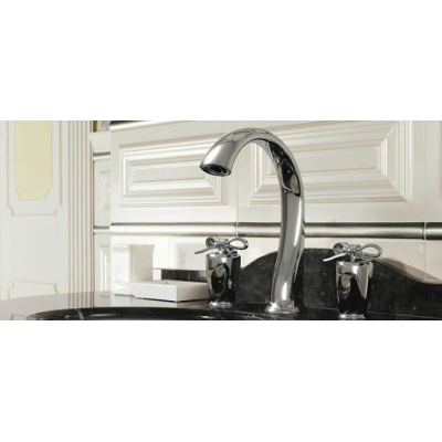 PETRACERS AQUADOLCE змішувач для раковини хром/чорний