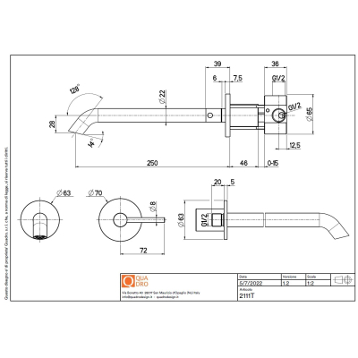Quadro Design FFQT змішувач для раковини 21 11T