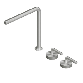 Змішувач для мушлі Quadro Design - Levo. сталь 1434V
