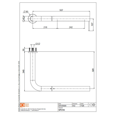 Quadro Design Levo Душова лійка SF014