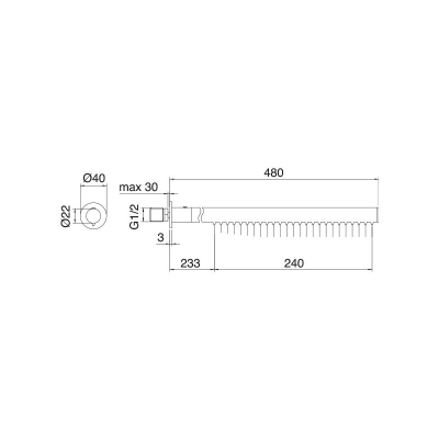 Treemme 22mm душова лійка