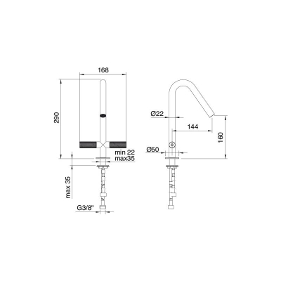 Treemme змішувач для раковини 22mm IT 6014 IS 2G ZZ