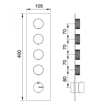 Treemme змішувач для душу 22mm RWIT 11A3 IS 01