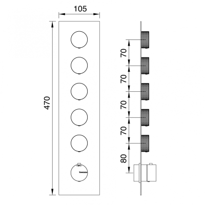 Treemme змішувач для душу 22mm RWIT 6098 IS 35