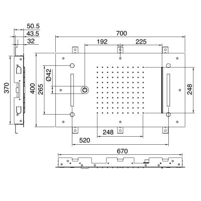 Treemme 3M Showers душова лійка 70*40  RTBR 388