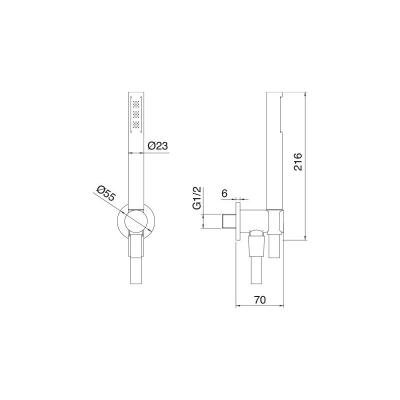 Treemme душова лійка 5mm RWIT 2847 IS 71