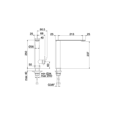 Змішувач для кухні Treemme - 5mm IT 2831 IS 5P ZZ
