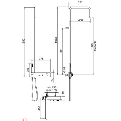 Treemme змішувач для душу Watt IT 2B60 IS WA ZZ