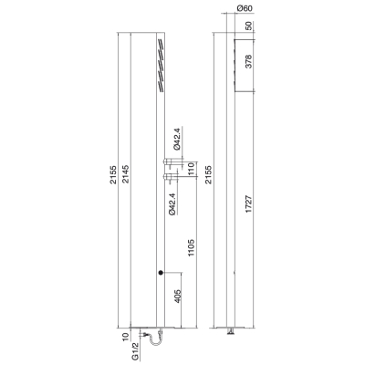 Zazzeri Outdoor Flyfall Вуличний душ  3305