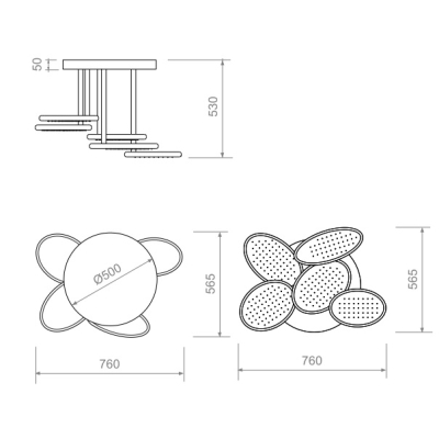 Moma Design Meteora душова лійка багатофункціональна 76 см