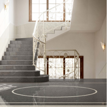 Fiandre Il Veneziano Seminato Nero плитка керамограніт Terrazzo