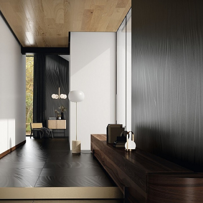Fiandre Luce Black плитка керамограніт 