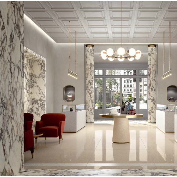 Fiandre Il Veneziano Seminato Beige плитка керамограніт Terrazzo