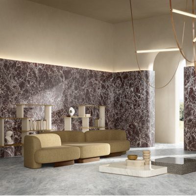 Fiandre Marble Lab Lepanto Rubino плитка керамограніт