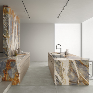 Fiandre Marble Lab Blue Tempest плитка керамограніт