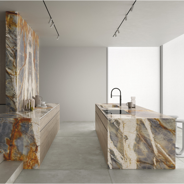 Fiandre Marble Lab Blue Tempest плитка керамограніт