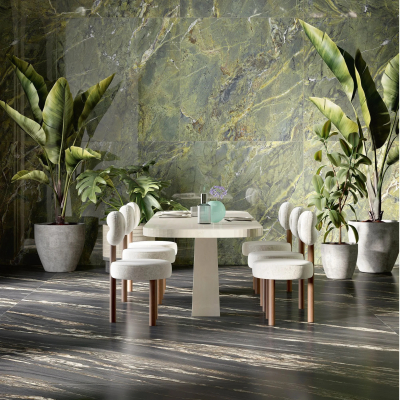 Fiandre Marble Lab Nero Damascato плитка керамограніт