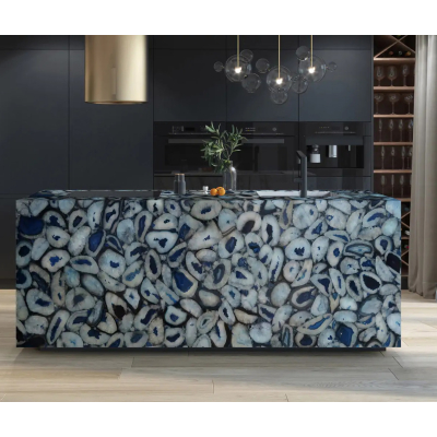 Fiandre Marble Agata Blu плитка керамограніт
