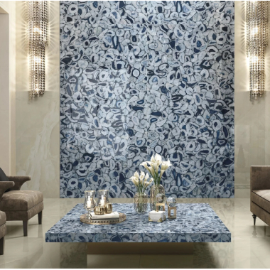 Fiandre Marble Agata Blu плитка керамограніт