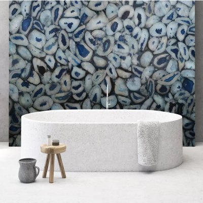 Fiandre Marble Agata Blu плитка керамограніт