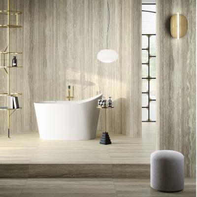 Fiandre Marble Lab Travertino плитка керамограніт