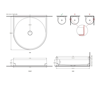 Cielo Augusto піддон для душу PDCA106