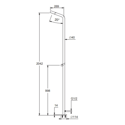 Guglielmi Outdoor вуличний душBD34210