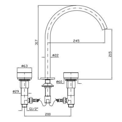 Zucchetti Isy22 змішувач для раковини