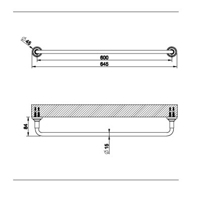 Gessi Venti20 полотенцетримач 65497