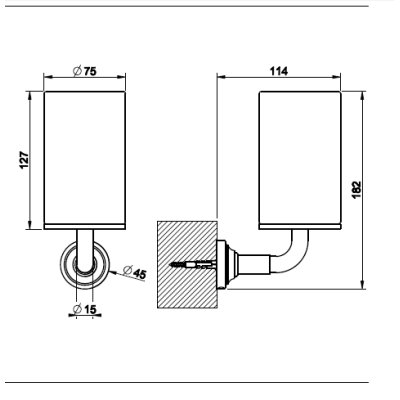Gessi Venti20 склянка 65407